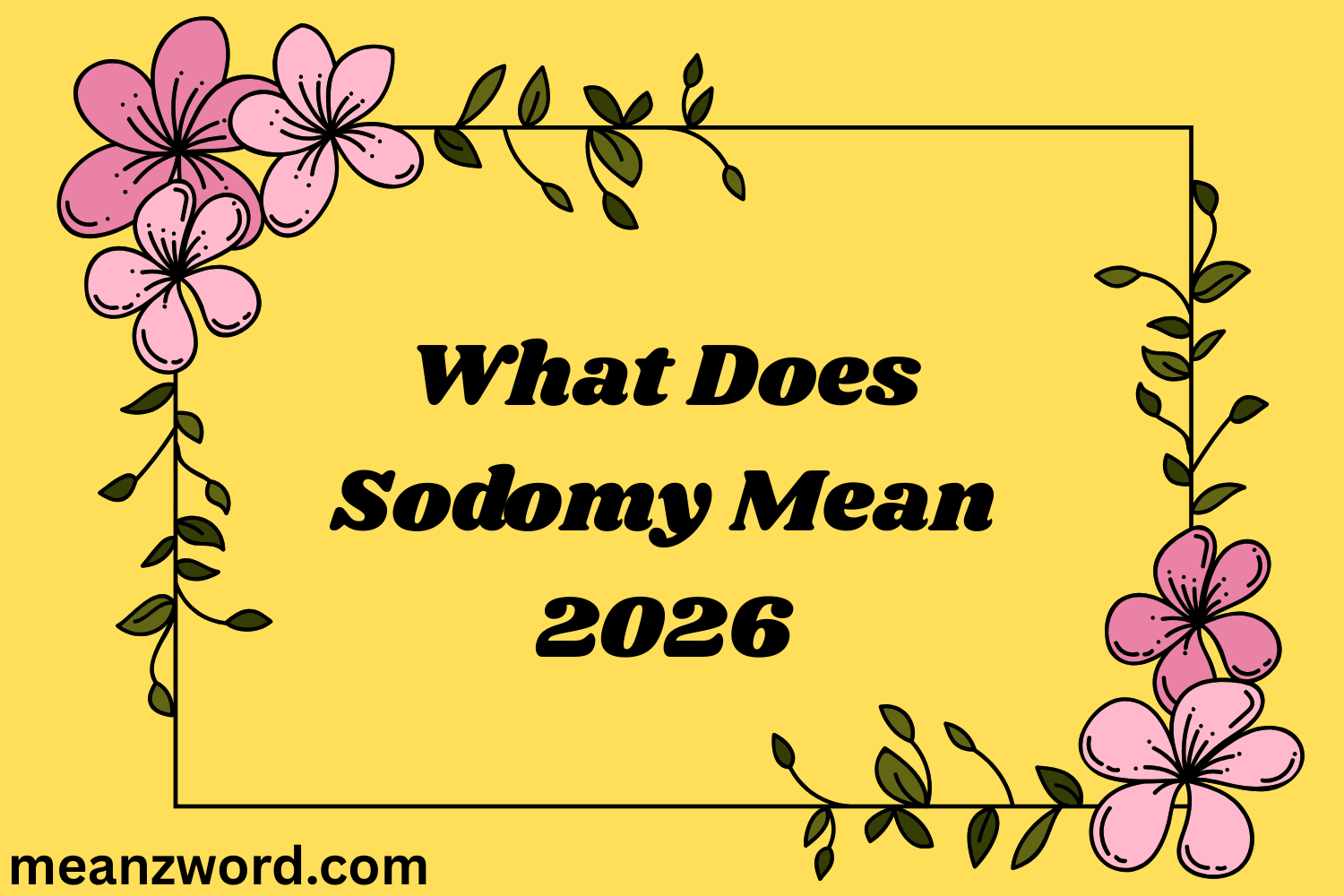 Sodomy What Does Sodomy Mean? 2026