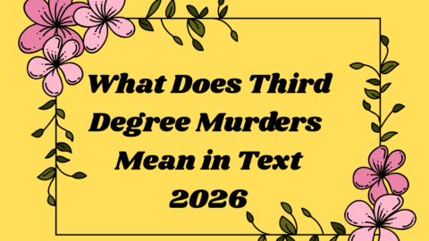 What Does Third Degree Murders Mean in Text