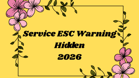 Service ESC Warning Hidden