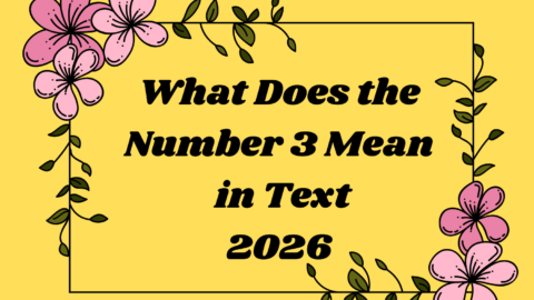 What Does the Number 3 Mean in Text